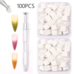 Nail Art Sponge Soft Sponges Gradient Nail Art Stamper Tools Color Fade Manicure DIY Creative Nail Sponge Gripper Tool