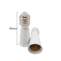E27 To E27 Lamp Base Extender 65mm 95mm 197mm Lamp Holder Converter E27-E27 Flame Retardant Lamp Socket Adapter For Light Bulb