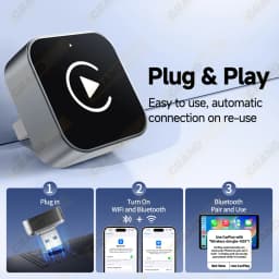 2026 2IN1 Wireless CarPlay Android Auto USB/Type-C Adapter Dongle Smart Box Plug Play For VW Toyota Nissan Honda Ford Benz KIA