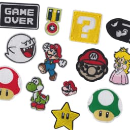 Cartoon Animal Game Embroidered Patches For Clothes Diy Mushroom Cute Iron On Patches Applique Thermal Stickers On Clothes