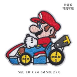 Cartoon Animal Game Embroidered Patches For Clothes Diy Mushroom Cute Iron On Patches Applique Thermal Stickers On Clothes