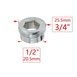 Brass 1/2" To 3/4 3/8 1 Inch Thread Connector Reducing Repair Joint For Faucet Bathroom Shower Coupler Copper Bubbler Adapter