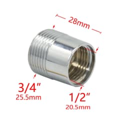 Brass 1/2" To 3/4 3/8 1 Inch Thread Connector Reducing Repair Joint For Faucet Bathroom Shower Coupler Copper Bubbler Adapter