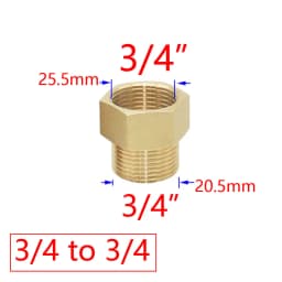 Brass 1/2" To 3/4 3/8 1 Inch Thread Connector Reducing Repair Joint For Faucet Bathroom Shower Coupler Copper Bubbler Adapter