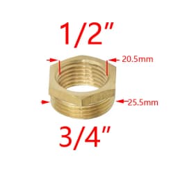 Brass 1/2" To 3/4 3/8 1 Inch Thread Connector Reducing Repair Joint For Faucet Bathroom Shower Coupler Copper Bubbler Adapter
