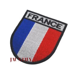 NEW France Flag IR Infrared Embroidered Patches Tactical Military Patch Nylon Reflective French Flag Emblem Embroidery Badges