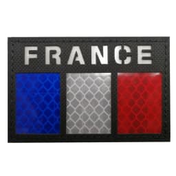 NEW France Flag IR Infrared Embroidered Patches Tactical Military Patch Nylon Reflective French Flag Emblem Embroidery Badges