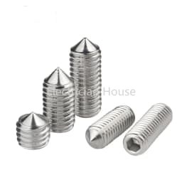 10pcs/lot Hex Hexagon Socket Set Screw Cone Point Grub Screw M2 M2.5 M3 M4 M5 M6 M8 M10 M12 304 Stainless Steel DIN914