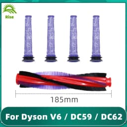 Fit For Dyson V6 Animal Fluff / DC59 / DC62 / SV03 / SV073 Roller 185 mm 225 mm Main Brush Bar Pre Filter Replacement Spare Part