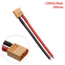 Male Female Connector Plug with Silicon 12 AWG/14 AWG Wire XT60 Connector Plug Cable Dual Extension Battery