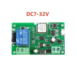 Smart Switch Ewelink 1CH RF 12V 24V 7-32V AC DC Wifi Switch Work with Alexa Google Home For Garage Door Gate Remote Control