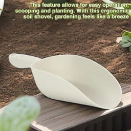 Soil Scoops Large Capacity Garden Shovel With Ergonomic Handle Gardening Hand Tools For Beach Play Pot Planting Soil Digging