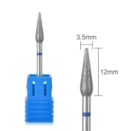 Nail Drill Bits Electric Manicure Milling Cutter Drill Bit for Nails Diamond Cuticle Cutter Flame Bit Nail Drill Clean Bits Burr