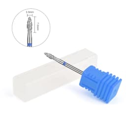 Nail Drill Bits Electric Manicure Milling Cutter Drill Bit for Nails Diamond Cuticle Cutter Flame Bit Nail Drill Clean Bits Burr