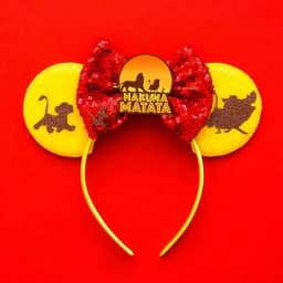 Mickey Mouse Hairbands The Lion King Mufasa Simba Ears Headbands for Girls Kid Disney Pumbaa Headwear Women Bow Hair Accessories