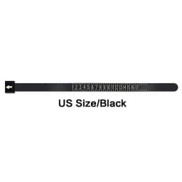 KISMIS 1PC White/Black US/EU Sizes Wedding Ring Band Ring Sizer Measure Genuine Tester Finger Gauge Jewelry Accessory Tools