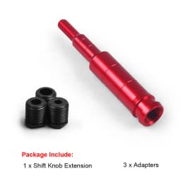 133mm Aluminum Shift Knob Extender Extension Lever Gear Manual Shifter Rod M10x1.5 Straight Lever Extender For Honda
