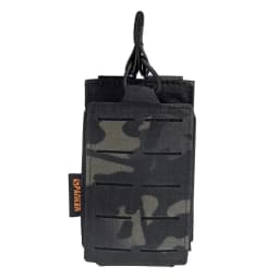 Tactical Molle Pouch Single Magazine Pouch Double-Layer Mag Pouches Universal Cartridge Holder for M4 M14 M16 AK AR