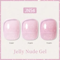 BORN PRETTY 10ml Glitter Pink Nude Jelly Nail Gel Polish Varnis Semi-permanent Sheer Translucent UV LED Soak Off Gel Polish