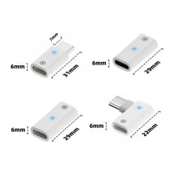 For Apple Pencil Charging Converter Adapter for Apple Pencil 1st Generation Connector Charger with Indicator Light