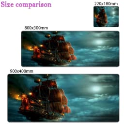 Cool Anime Large Gaming Accessories Mouse Pad PC Cartoon Pirates Of The Caribbean Desk Mat Laptop Gamer Desktop Mousepad Carpet