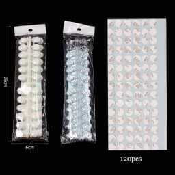 120dots/Set UV Gel Polish Color Display Table Polka Dot Color Card Nail Display Board Round Bean Swatches Salon Showing Shelf *&