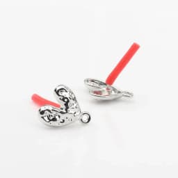 10Pcs DIY Stainless Steel Earrings Back Love Heart Dangle Earrings Base Connectors Linkers for Jewelry Making Accessories