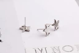 10Pcs DIY Stainless Steel Earrings Back Love Heart Dangle Earrings Base Connectors Linkers for Jewelry Making Accessories