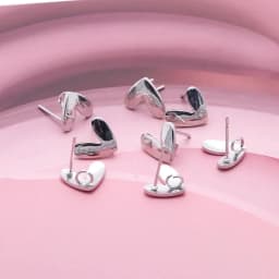 10Pcs DIY Stainless Steel Earrings Back Love Heart Dangle Earrings Base Connectors Linkers for Jewelry Making Accessories