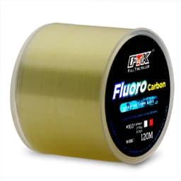 FTK Fishing Line Fluorocarbon Coating Treatment Process Carbon 120m Line 0.2mm-0.6mm 7.15LB-45LB Surface Nylon Molecules