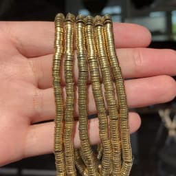 AAA+ Color Retention Gold-Plated Hematite Beads Natural Stone Round Cube Spacer Loose Beads for jewelry Making DIY Bracelet 15''
