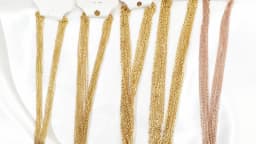 10Pcs/lot 50cm Stainless Steel Link Chains Necklaces Cuban Cross Chains Accessories for DIY Gifts Jewelry Making Bulk Wholesale
