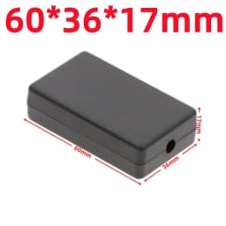 ABS Plastic Project Box Waterproof Black DIY Housing Instrument Case Storage Case Enclosure Boxes Electronic Home Supplies