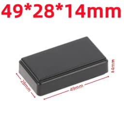 ABS Plastic Project Box Waterproof Black DIY Housing Instrument Case Storage Case Enclosure Boxes Electronic Home Supplies