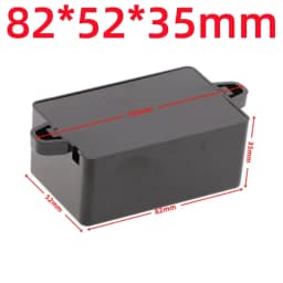 ABS Plastic Project Box Waterproof Black DIY Housing Instrument Case Storage Case Enclosure Boxes Electronic Home Supplies