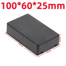 ABS Plastic Project Box Waterproof Black DIY Housing Instrument Case Storage Case Enclosure Boxes Electronic Home Supplies