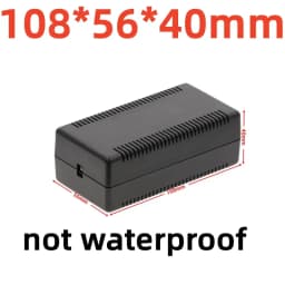 ABS Plastic Project Box Waterproof Black DIY Housing Instrument Case Storage Case Enclosure Boxes Electronic Home Supplies