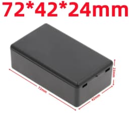 ABS Plastic Project Box Waterproof Black DIY Housing Instrument Case Storage Case Enclosure Boxes Electronic Home Supplies