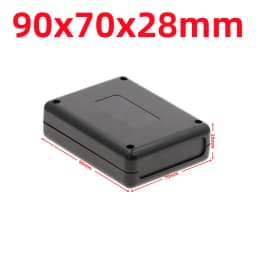 ABS Plastic Project Box Waterproof Black DIY Housing Instrument Case Storage Case Enclosure Boxes Electronic Home Supplies