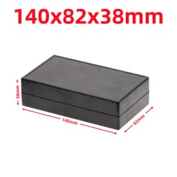 ABS Plastic Project Box Waterproof Black DIY Housing Instrument Case Storage Case Enclosure Boxes Electronic Home Supplies