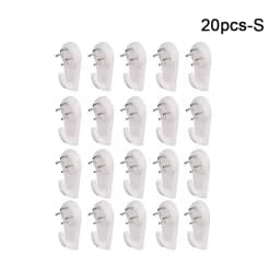 10Pcs Wall Decoration Installation Seamless Hooks Nail Kitchen Living Room Bedroom Home Daily Hanging Wall Invisible Hook White