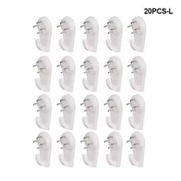 10Pcs Wall Decoration Installation Seamless Hooks Nail Kitchen Living Room Bedroom Home Daily Hanging Wall Invisible Hook White
