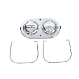 Car Chrome Steel Engine for Chevrolet Corvette 1967-1982 Master Cylinder Cover with Bails Gaskets Cap Replacement Accessories