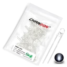 100 Pcs 3mm Led Diode Flashing White Red Green Blue Yellow Rgb Fast Slow Flash Diffused Clear Color Changing Light Emitting Lamp