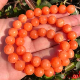 Natural Orange Jades Chalcedony Stone Beads Round Loose Beads For Jewelry Making 15"Strand 6 8 10 12mm DIY Bracelet Necklace