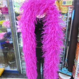 YY-tesco 2 Meters fluffy ostrich feather boa skirt Costumes/Trim for Party/Shawl/Craft rose feather boa in wedding decorations