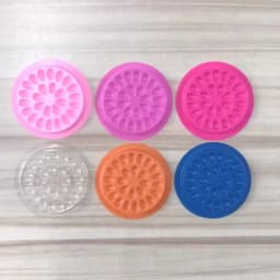 100 pcs Disposable Plastic Flower Eyelash Holder Sticker Glue Adhesive Pallet For Eyelash Extension Makeup Tools