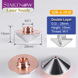 Startnow Laser Cutting Nozzle Single Double Layer For Precitec WSX Raytools CNC Fiber Laser Head Nozzle Cutting Welding Machine