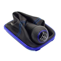 23mm 5 / 6 Speed Shifter Manual Gear Shift Knob Gaitor Boot for Volkswagen VW MK4 Golf 4 IV GTI R32 Jetta Bora Red Stitch