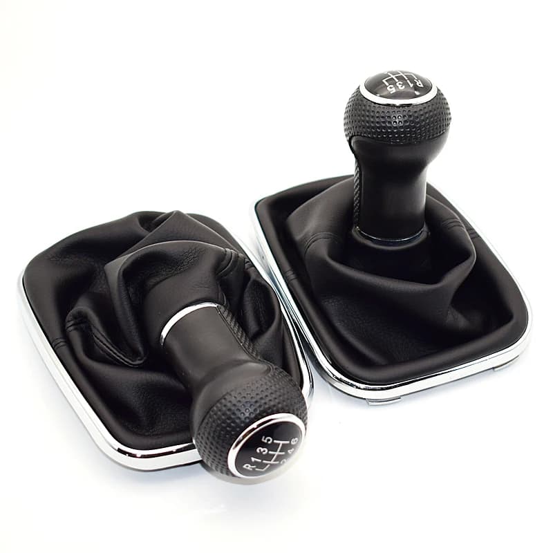 23mm 5 / 6 Speed Shifter Manual Gear Shift Knob Gaitor Boot for Volkswagen VW MK4 Golf 4 IV GTI R32 Jetta Bora Red Stitch